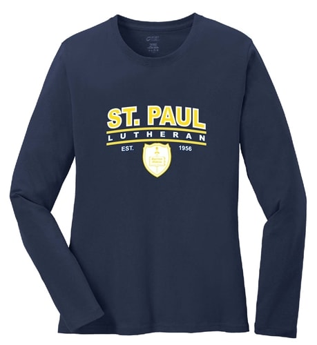 PORT & CO. LONG SLEEVE COTTON TEE - 2 COLORS
