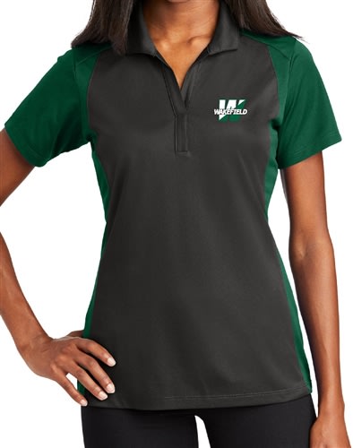 SPORT TEK COLOR BLOCK WICKING POLO