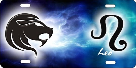 Leo custom car tag