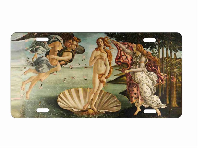 birth of Venus license plate