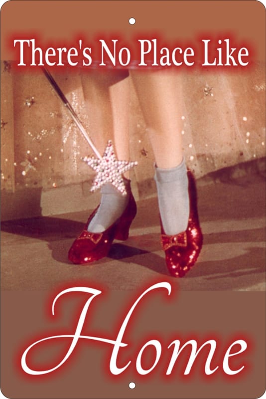 There's no place like home sign Custom signs, personalized signs, Decorative signs, Aluminum signs, airbrush