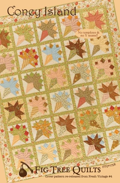 This traditional nosegay block makes you fall in love with their purely vintage flavor, their softness & ingenuity, their wonderful graphic design
