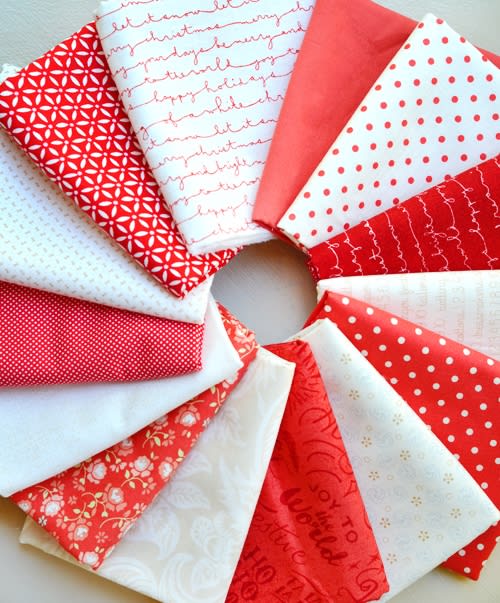 Classic Red & Cream 2017 Block of the Month
