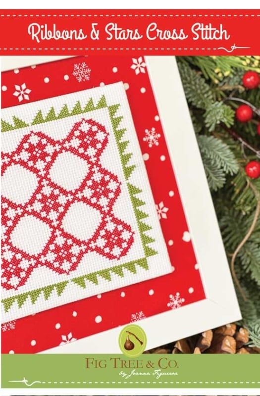 Ribbons & Stars Cross Stitch