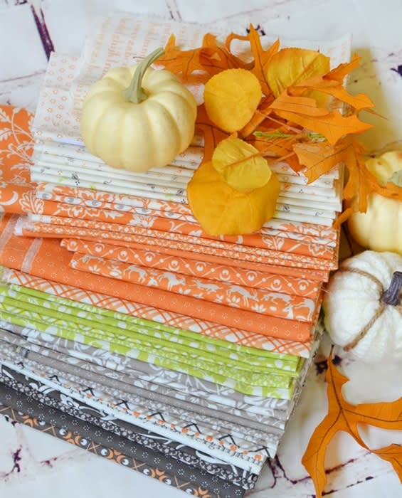Pumpkins & Blossoms FAT QUARTER BUNDLE- 1 LEFT Pumpkins & Blossoms FAT QUARTER BUNDLE- 1 LEFT
