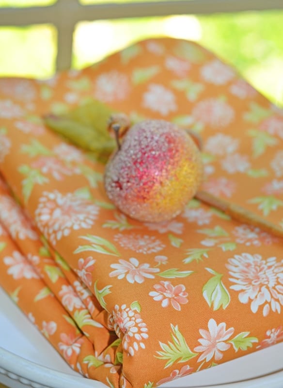 BUTTERSCOTCH FLORAL Backing  1 Left