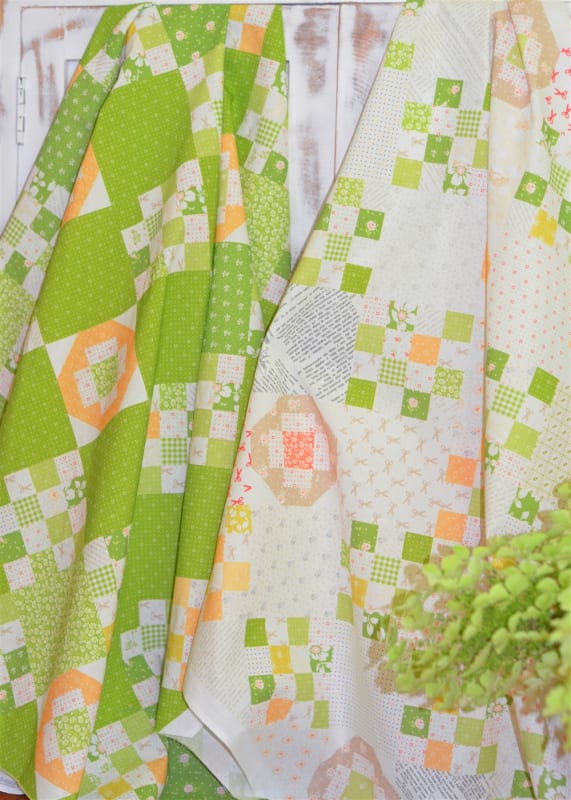 CREAM PATCHWORK CHEATER FABRIC