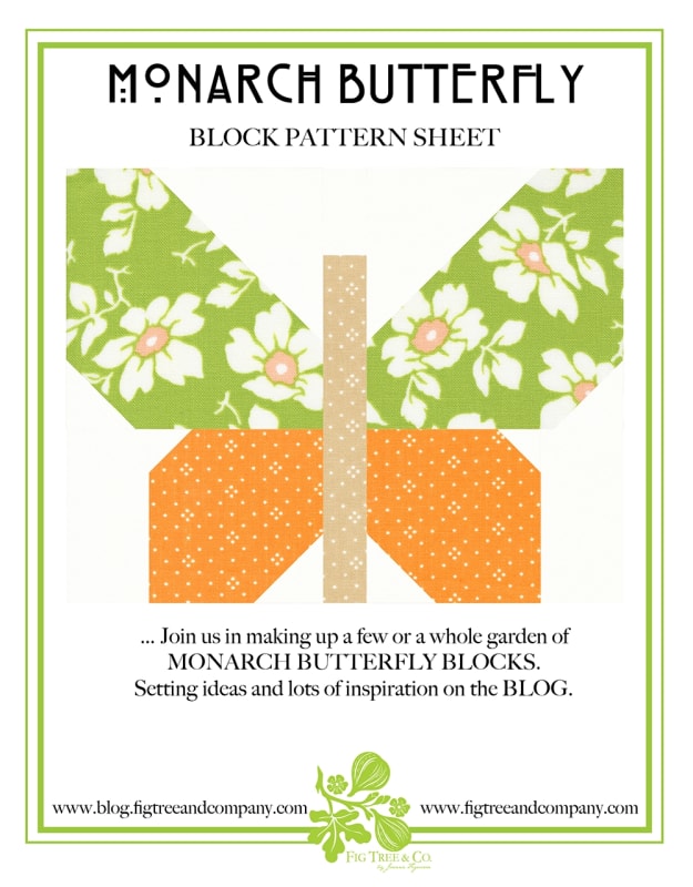Monarch Butterfly Pattern Sheet