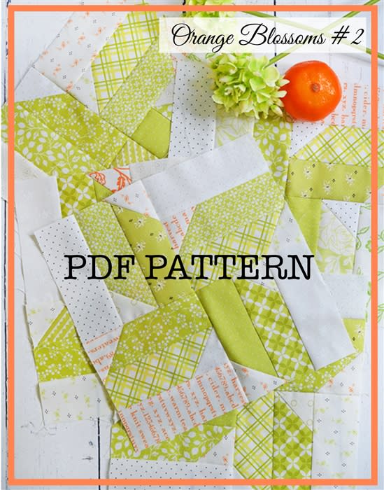 Orange Blossoms  Pattern #2:  Downloadable