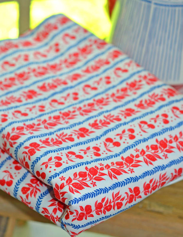 RED PICNIC STRIPE Backing Special- 1 Left