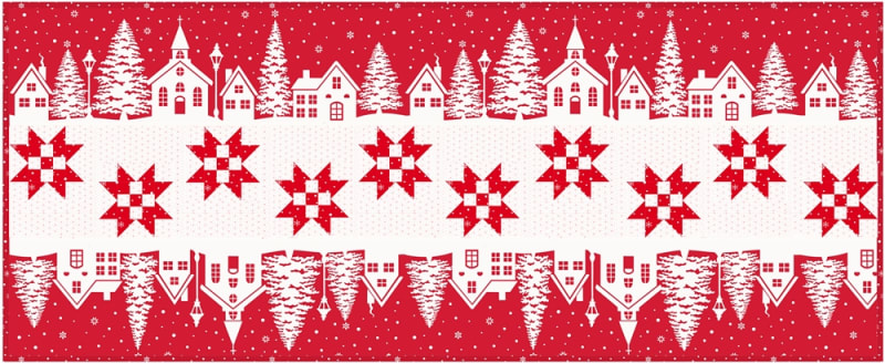Christmas Village Runner KIT: RED