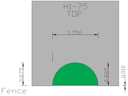 Half Round  H1-75