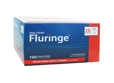 EasyTouch Fluringe 1cc 25g x 1" EasyTouch Fluringe 1cc 25g x 1"