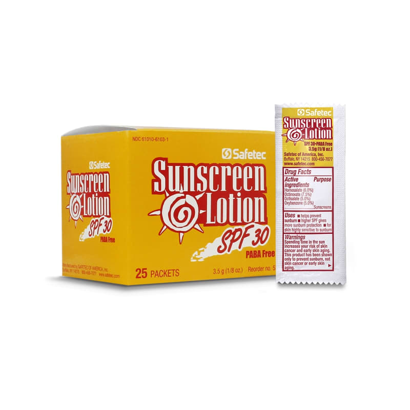 Sunscreen Lotion SPF 30+ Packet 3.5 g - 1,000ct Sunscreen Lotion SPF 30+ Packet 3.5 g - 1,000ct