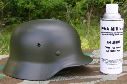German WWII Apple "Pea" Green Spray Paint For M35 Helmets