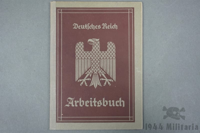 Original Third Reich Arbeitsbuch Workbook