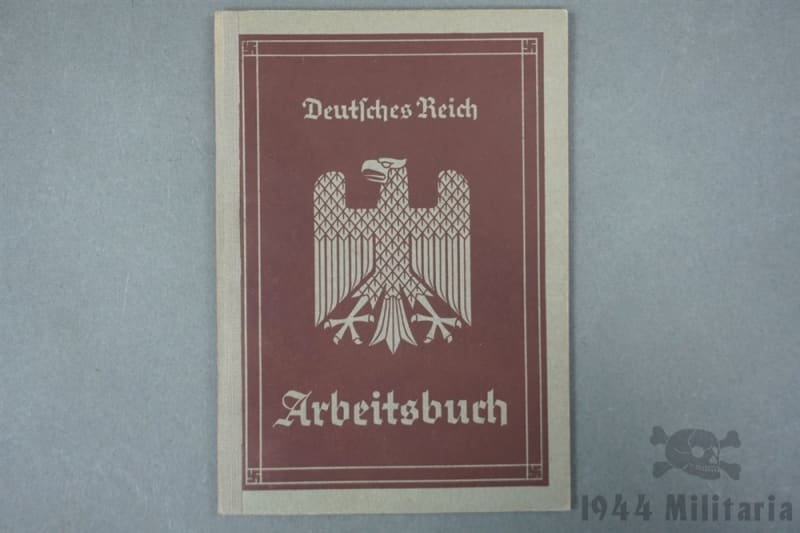 Original Third Reich Arbeitsbuch Workbook