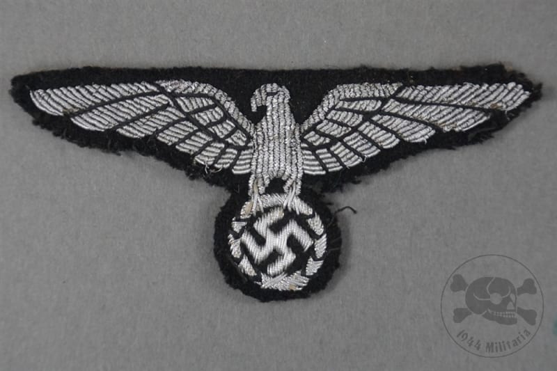 Original Third Reich Bahnschutzpolizei Officerâ€™s Sleeve Eagle (Uniform Removed)