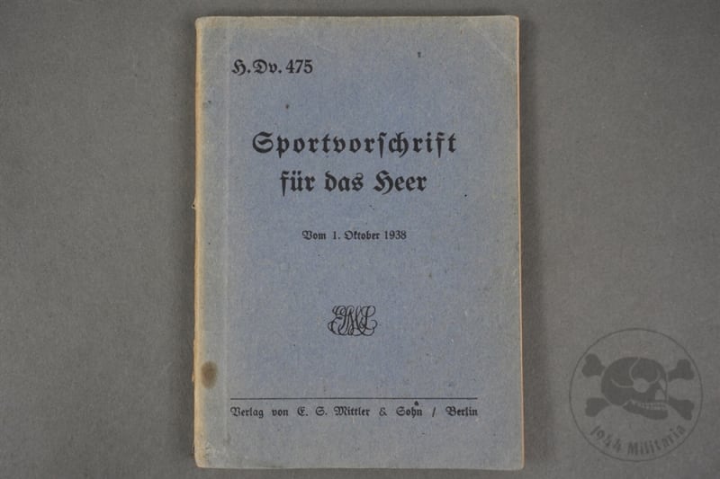 Original German WWII Heer Sports Regulations Booklet Dated 1938 “Sportvorschrift für das Heer†Original German WWII Heer Sports Regulations Booklet Dated 1938 “Sportvorschrift für das Heerâ€