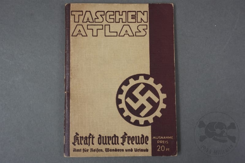 Original Third Reich "Taschen Atlas - Kraft Durch Freude" (Pocket Atlas)