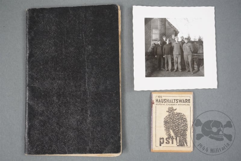 Original German WWII Yugoslav/Serbian POW Notebook And Photo Grouping