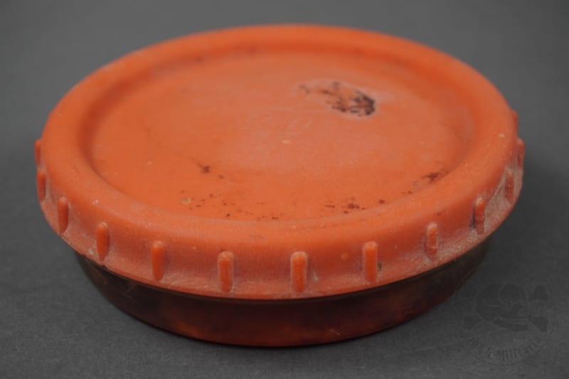 Original German WWII Orange Bakelite Butterdish