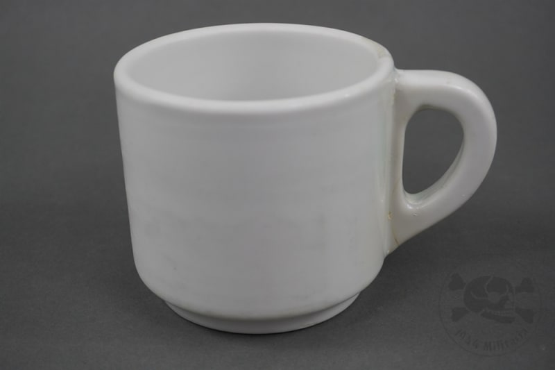Original German WWII Waffen SS Porcelain Coffee/Soup Cup by Victoria (Repaired)