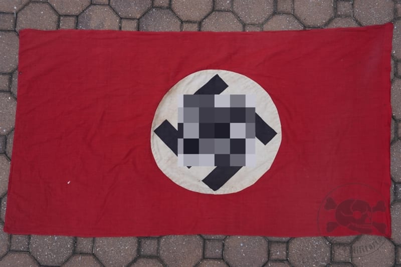 Original German WWII Double Sided Banner/Flag (135cm x 74cm)