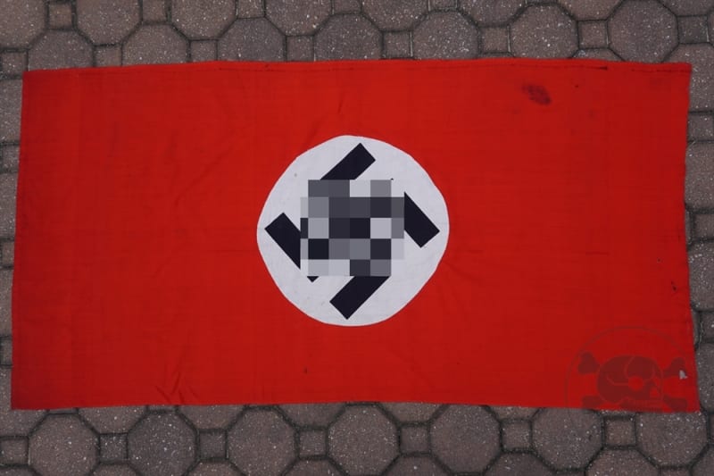 Original German WWII Double Sided Banner/Flag (135cm x 74cm)