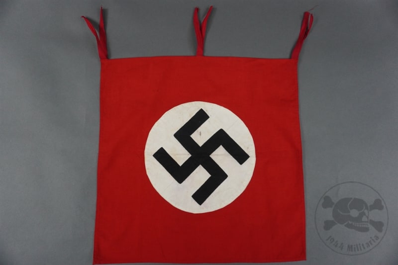 Original German WWII NSDAP/National Double-Sided Flag/Banner
