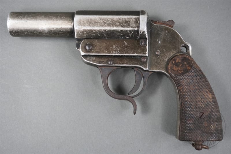 Original German WWII Walther â€œacâ€ Aluminum Flare Pistol (Leuchtpistole 34) Dated 1940