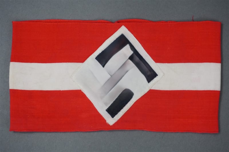 Original Pre-WWII HJ Youth 2-Piece Armband Without RZM Tag