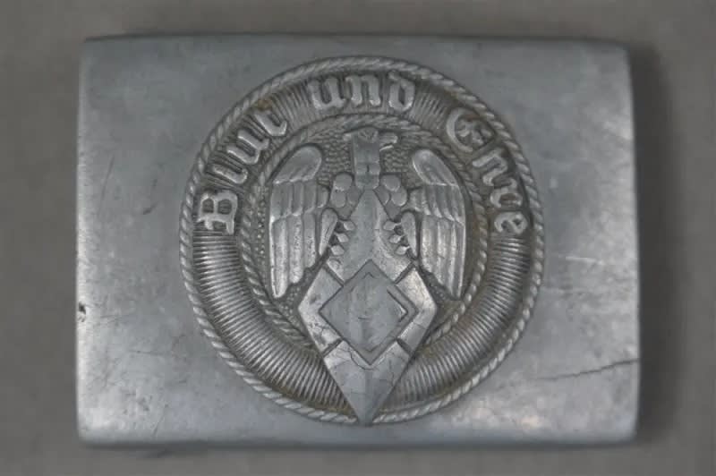 Original German WWII HJ Buckle RZM Marked M4/46 By Wilhelm Schröder Original German WWII HJ Buckle RZM Marked M4/46 By Wilhelm Schröder
