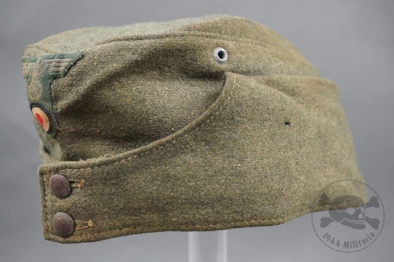 Original German WWII Heer M42 EM/NCO Overseas Cap Size 57 Original German WWII Heer M42 EM/NCO Overseas Cap Size 57