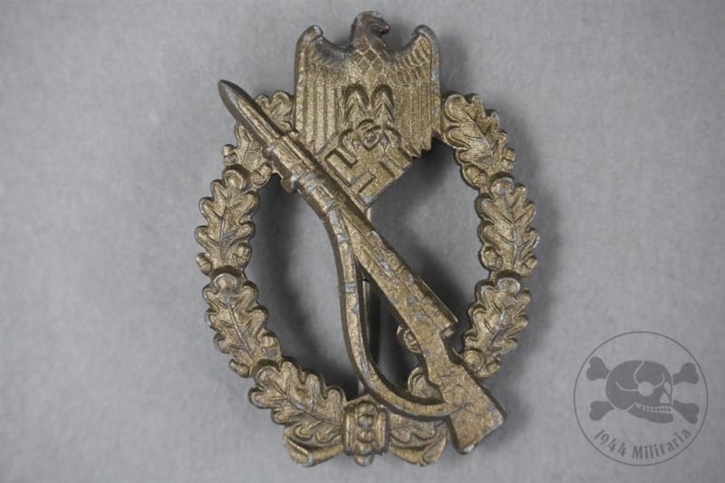 Original German WWII Infantry Assault Badge In Bronze By FLL