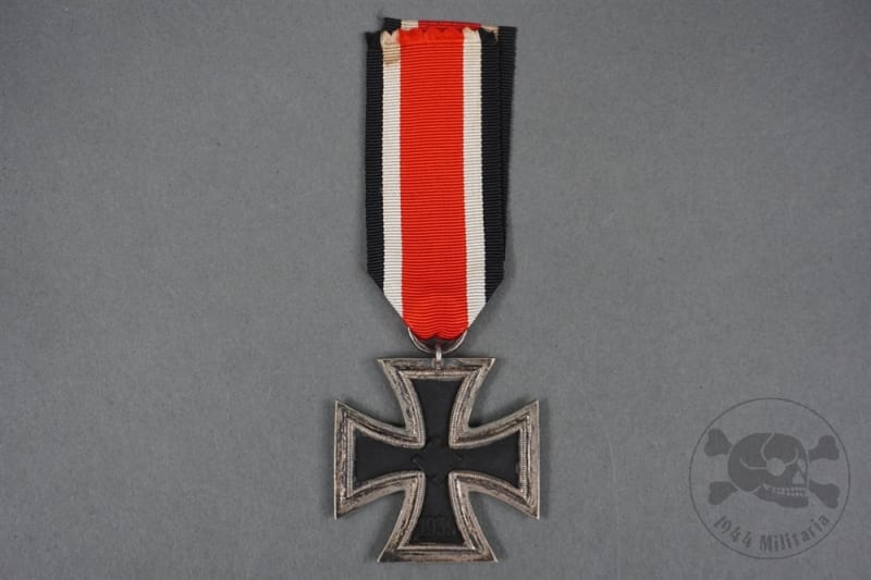 Original German WWII Iron Cross 2nd Class (Eisernes Kreuz 2. Klasse) With Ribbon Unmarked
