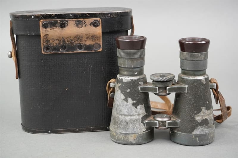 Original Imperial German WWI Fernglas 08 Binoculars (Dienstglas