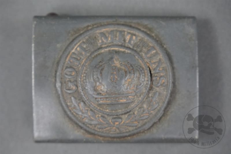 Original Imperial German WWI Army Zinc Buckle Dated 1915 by G.H. Osang