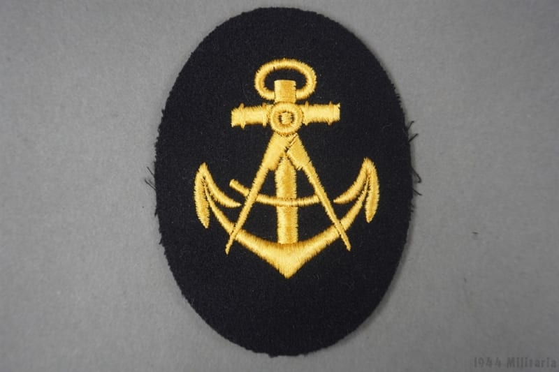 Unissued Original German WWII Kriegsmarine Carpenter NCOâ€™s Career Sleeve Insignia
