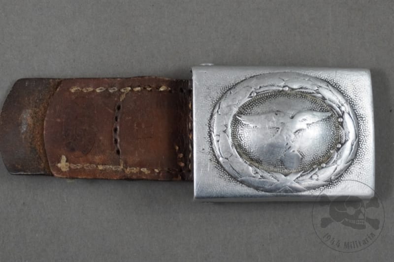 Luftwaffe Aluminum Buckle With Matching Leather Tab