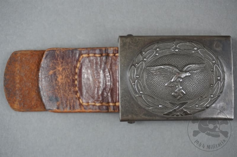 Original German WWII Luftwaffe Steel Belt Buckle By Gustav Brehmer 1941