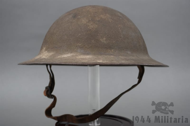 Original US WWI M1917 Doughboy Helmet With Liner & Chinstrap Marked VJ 155