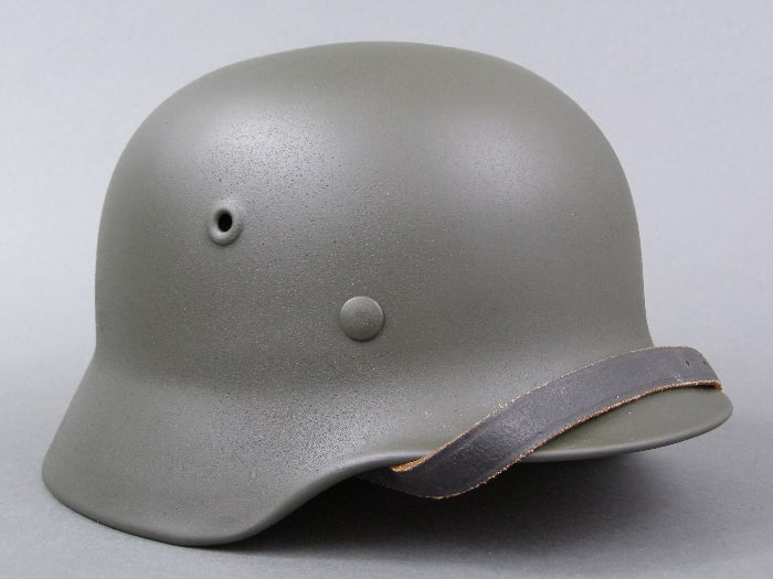Original German WWII Refurbished M40 Helmet Size 62 Shell Original German WWII Refurbished M40 Helmet Size 62 Shell