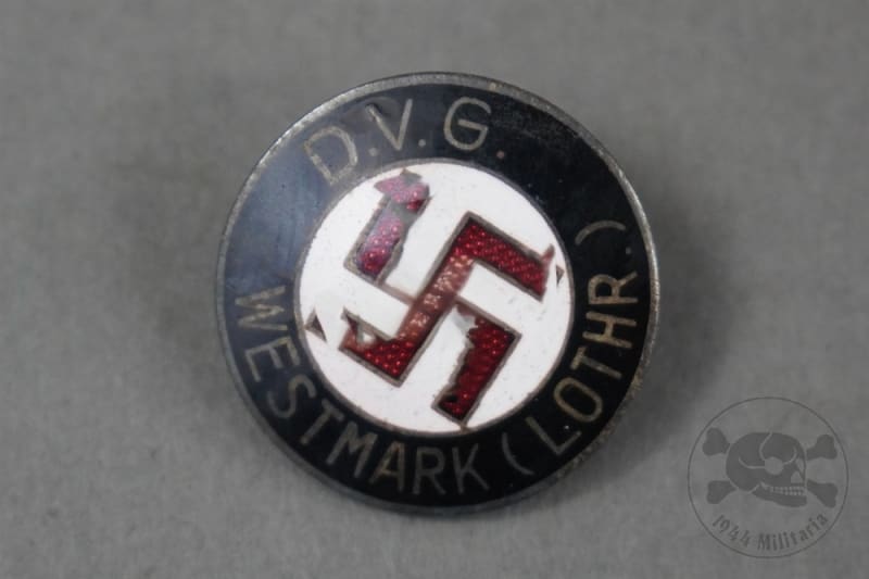 Original German Pre-WWII D.V.G. Westmark NSDAP Membership Pin