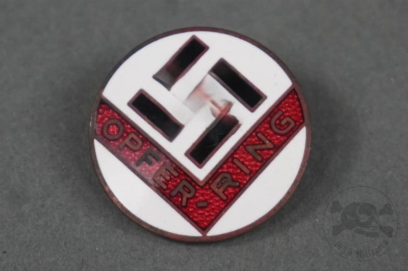 Original German Pre-WWII "Opfer-ring" NSDAP Donor Pin Original German Pre-WWII "Opfer-ring" NSDAP Donor Pin