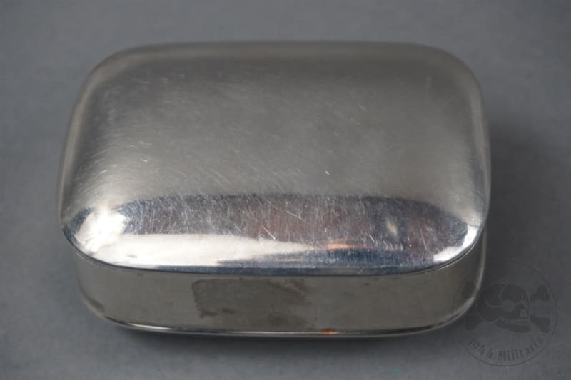 Original German WWII Stainless Steel Soap Dish (Two-Piece, Take-Apart Type)