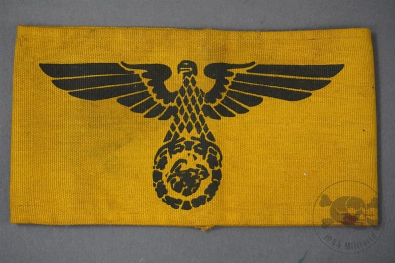 Original German WWII State Service Armband Screenprinted