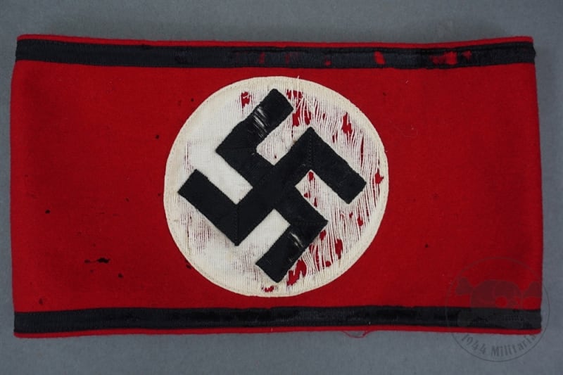 Original Third Reich Allgemeine SS Member's Armband With Tag