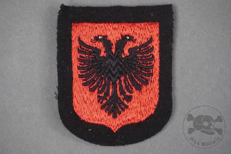 Mint Unissued Original Waffen SS Albanian Volunteer Sleeve Shield