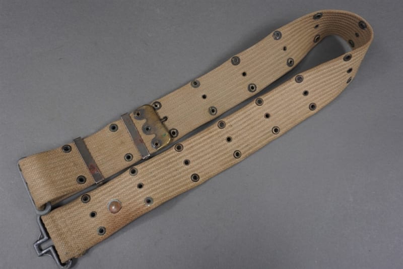 Original US WWII M1936 Khaki Web Belt